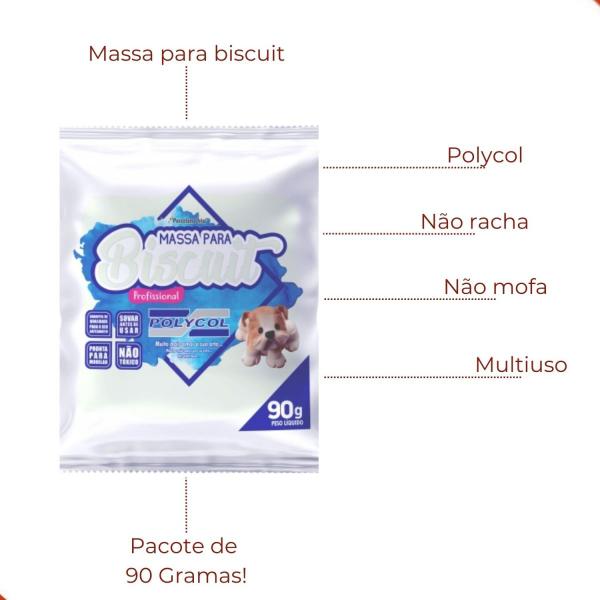 Imagem de Massa para biscuit polycol com 90g