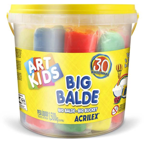 Imagem de Massa para Modelar Criativa ART KIDS BIG Balde 30 UN 1,5KG