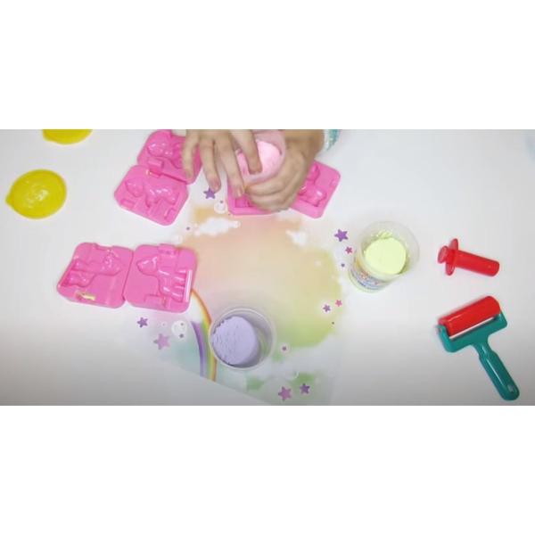 Imagem de Massa para modelar criativa kit massinha baby poney familia 3d com acessorios - acrilex