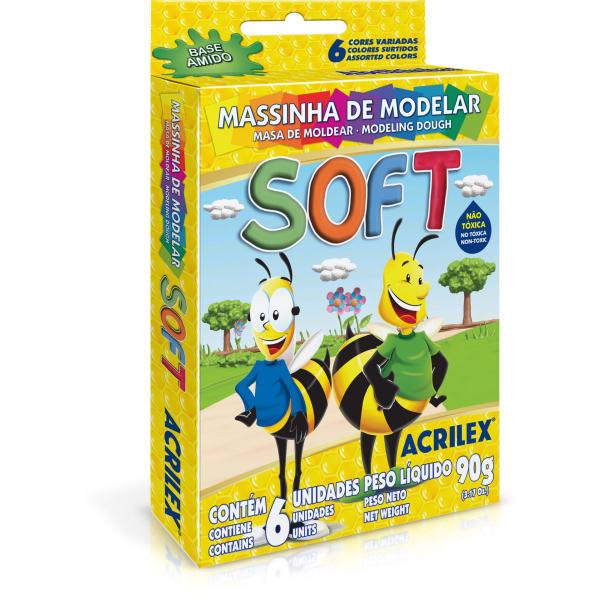 Imagem de Massa para Modelar SOFT 150G.C/06 Cor.fl.bs.amido