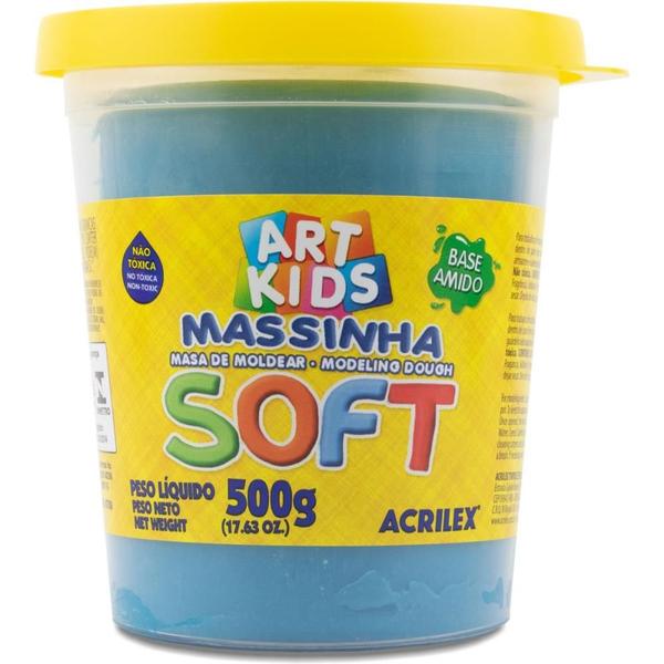 Imagem de Massa para Modelar SOFT 500G.AZUL Bs.amido