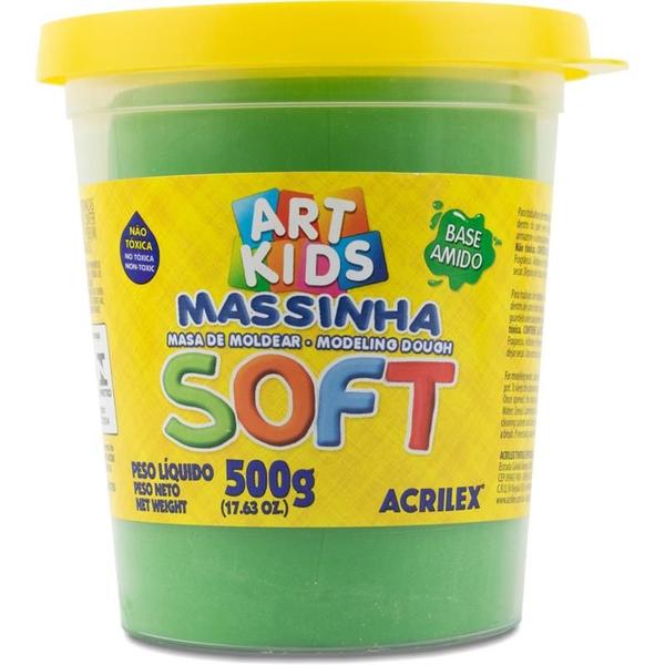 Imagem de Massa para modelar soft 500g.verde bs.amido acrilex