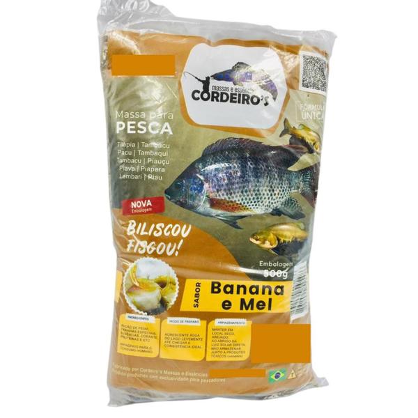 Imagem de Massa Para Pesca Banana e Mel + Atrativo Para Turbinar