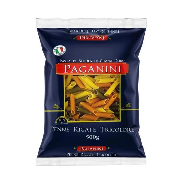 Imagem de Massa Penne Rigate Tricolore Paganini 500G