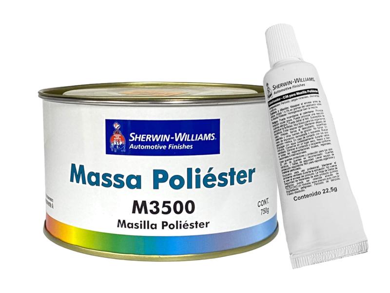 Imagem de Massa Poliéster M3500 Sherwin-Williams 750 G com catalisador