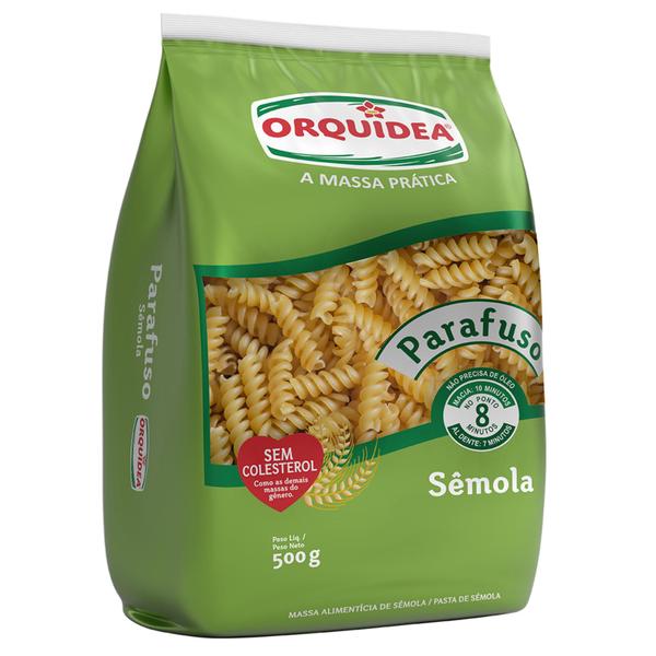 Massa Sem Ovos Parafuso Orquídea 500g Imagem de Massa Sem Ovos Parafuso Orquídea 500g