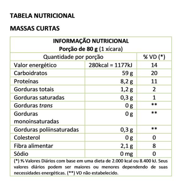 Massa Sem Ovos Parafuso Orquídea 500g Imagem de Massa Sem Ovos Parafuso Orquídea 500g