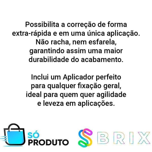 Imagem de Massa Tapa Tudo Bisnaga 450G Sbrix Preto C/Aplicador