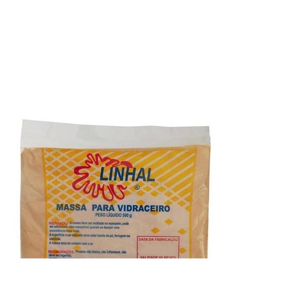 Massa Vidraceiro Linhal Pacote Com 500Gr 20012 ./ Kit Com 12 Imagem de Massa Vidraceiro Linhal Pacote Com 500Gr 20012 ./ Kit Com 12