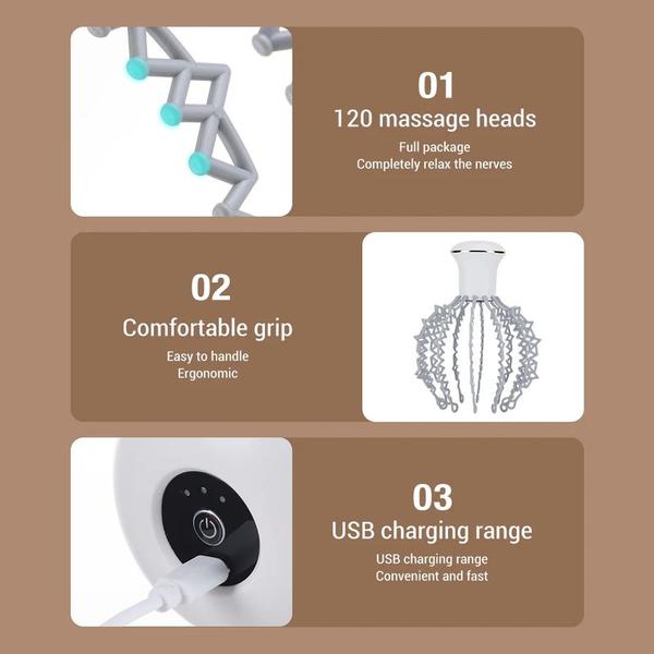 Massageador Capilar Aliviar a tensão e Promove um bom sono - Hq Imagem de Massageador Capilar Aliviar a tensão e Promove um bom sono
