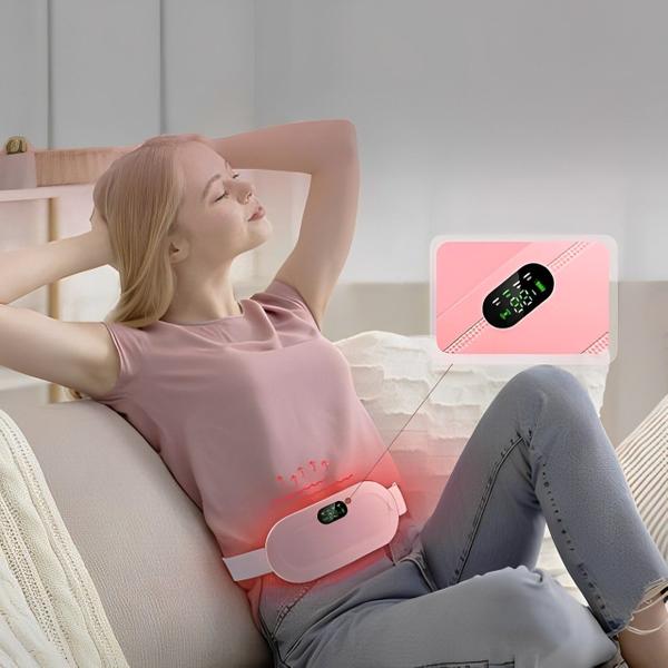 Massageador Cinta Eletrica Vibratória Alivio dores Cólica - ZEM Imagem de Massageador Cinta Eletrica Vibratória Alivio dores Cólica