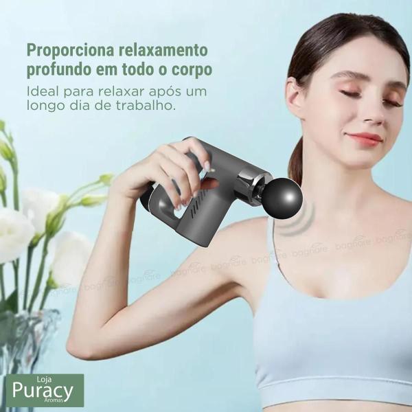 Imagem de Massageador Corporal Elétrico Muscular Profissional Original Gun Portatil Relax