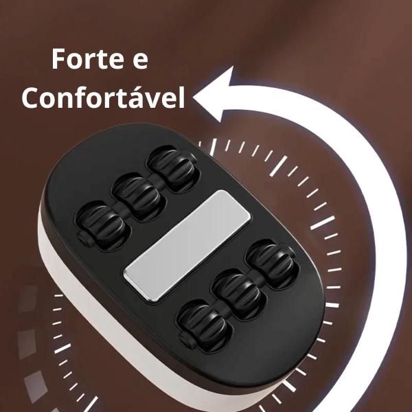 Imagem de Massageador Corporal Elétrico Roller Com Aquecimento 6 Cabeças Portátil