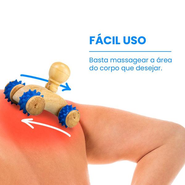 Imagem de Massageador Corporal Manual Relaxamento Pescoço Facial 4 Un