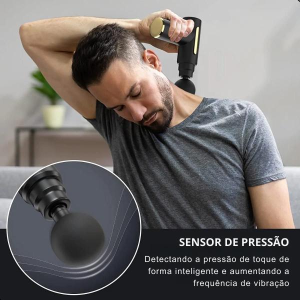 Imagem de Massageador Corporal Portátil Elétrica Relaxamento Cor Preta Bivolt