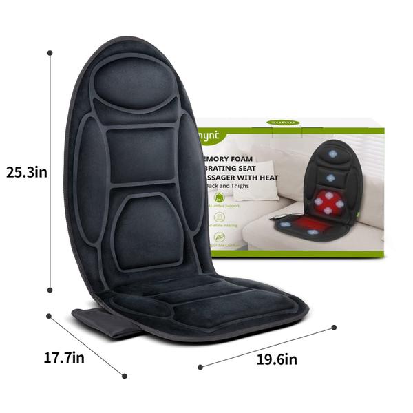 Imagem de Massageador de costas com almofada de cadeira Memory Foam 8 Vibration Massage