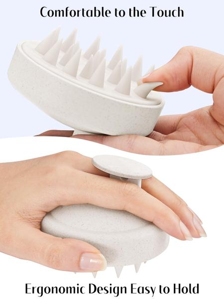 Imagem de Massageador de couro cabeludo HEETA Hair Scalp Massager Shampoo Brush, 2 unidades