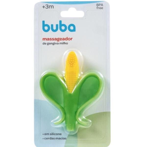 Imagem de Massageador De Gengiva De Silicone Com Cerdas Curtas Milho 16169 - Buba