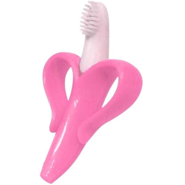 Imagem de Massageador De Gengiva Em Silicone Banana Rosa 16169 Buba