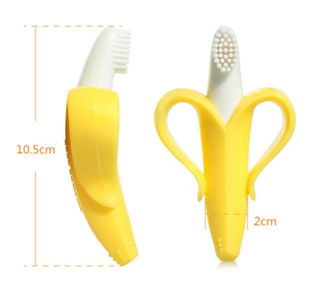 Imagem de Massageador de Gengiva Para Bebês Formato De Banana em Silicone