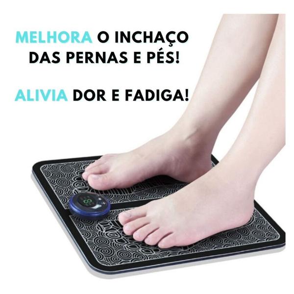 Imagem de Massageador de Perna Pés Tapete Pulso Elétrico Almofada Relaxamento Muscular Recarregável USB