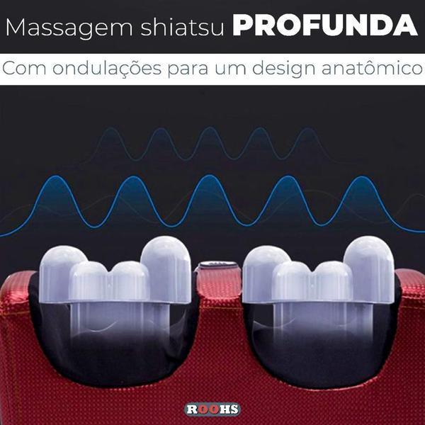 Imagem de Massageador De Pés Elétrico Massagem Relaxante Relax Pro Com Infravermelho Linha Premium