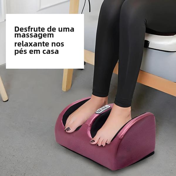 Imagem de Massageador de Pés Elétrico Shiatsu com Aquecimento - Alívio da Dor Muscular