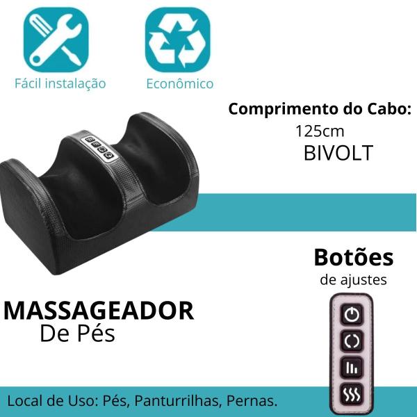 Imagem de Massageador De Pés Shiatsu Shia Foot Bivolt Para Relaxar