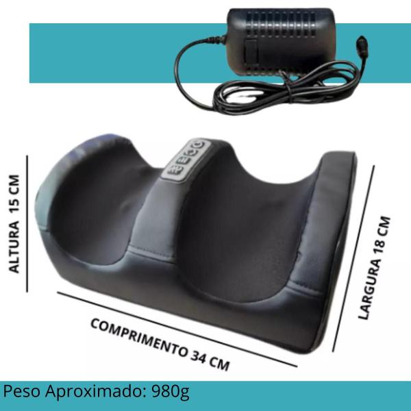 Imagem de Massageador De Pés Shiatsu Shia Foot Bivolt Preto 110V/220V