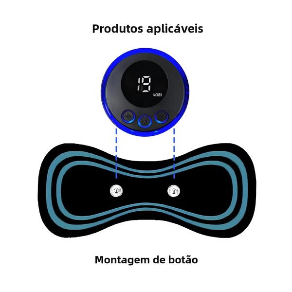 Imagem de Massageador de Pescoço, Ombro e Costas com Gel - 10 Unidades