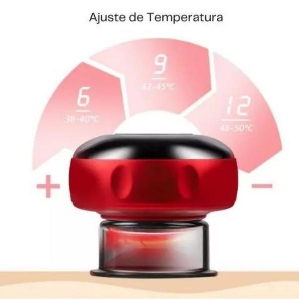 Imagem de Massageador Elétrico com Ventosas a Vácuo para Relaxamento