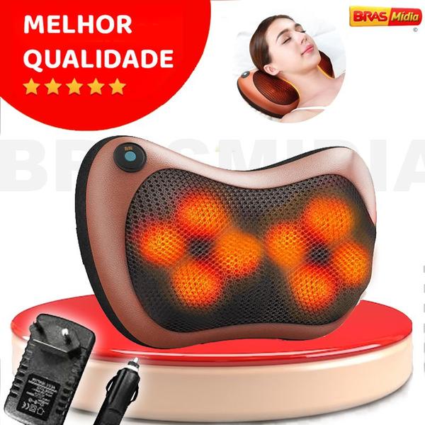 Massageador Elétrico De Casa Veicular Shiatsu Lombar Pescoço Pés Relax Rotatoria Infraverm... Massageador Elétrico De Casa Veicular Shiatsu Lombar Pescoço Pés Relax Rotatoria Infraverm...