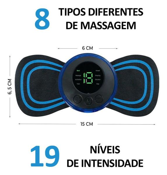 Imagem de Massageador Eletrico Massagem Relaxante Eletro Choque Pulso