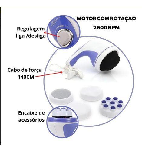 Imagem de Massageador Elétrico Orbital Corporal 4 Acessórios 110v