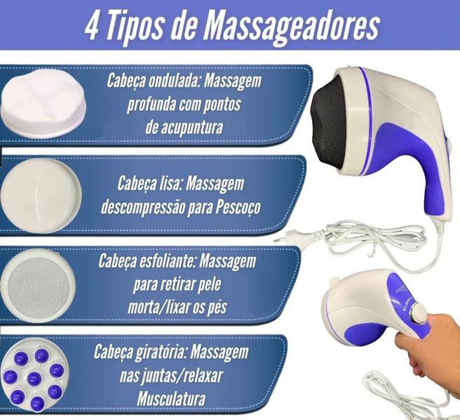 Imagem de Massageador Elétrico Orbital Redutor de Medidas Lipo Drenagem Anti Celulite