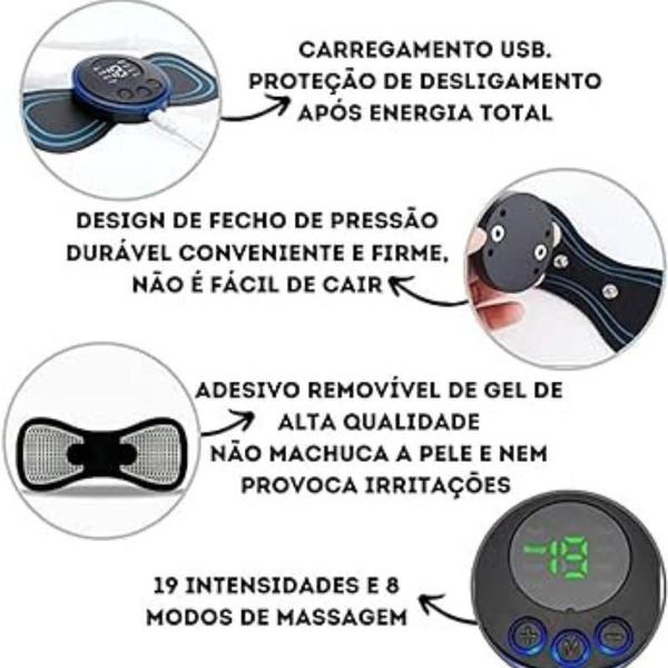 Imagem de Massageador Elétrico Pescoço Portátil Massageador Cervical