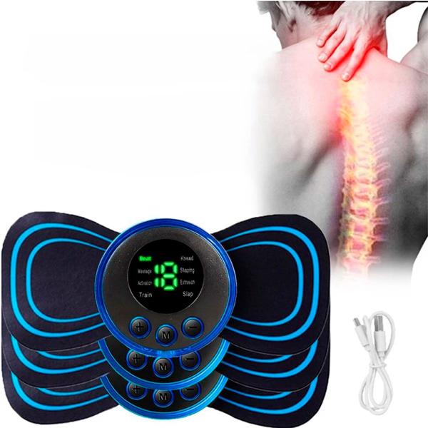 Imagem de Massageador Elétrico Portátil Mini Recarregável Alívio Dores Musculares