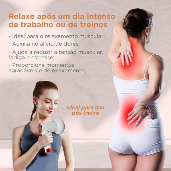 Imagem de Massageador Elétrico Portátil Orbital Touch Sem Fio Relax