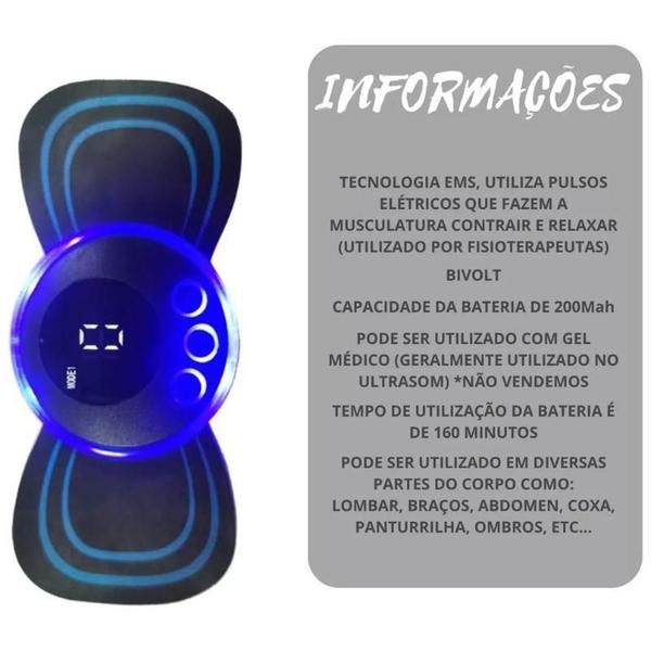 Imagem de Massageador Eletrico Portátil Recarregável Bivolt 110/220V