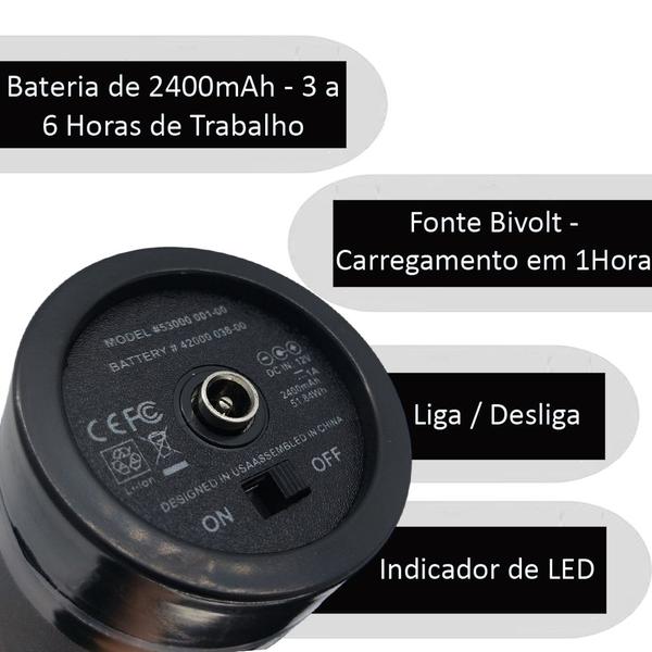 Massageador Elétrico Profissional Pistola Bivolt Liberação Miofascial Dor Muscular Fisioterapia + 6 Ponteiras + 30 Velocidades - Semelhante Phoenix - Zawatech Imagem de Massageador Elétrico Profissional Pistola Bivolt Liberação Miofascial Dor Muscular Fisioterapia + 6 Ponteiras + 30 Velocidades - Semelhante Phoenix