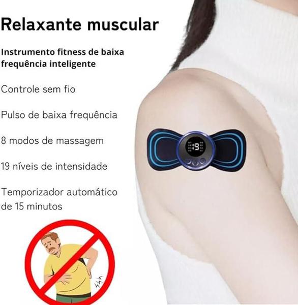 Imagem de Massageador Elétrico USB Lombar Pescoço Pés Relax Portátil