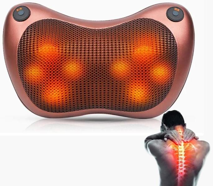 Imagem de  Massageador Encosto Almofada Terapia Infravermelho Rotativo