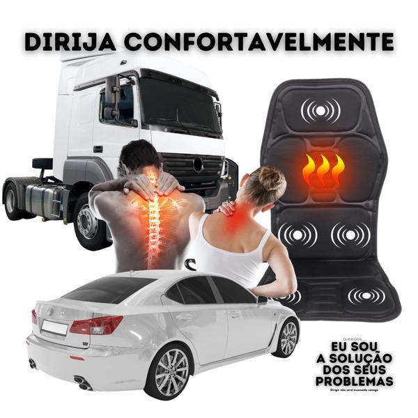 Imagem de Massageador Esteira Assento de massagem carro sofá poltrona do papai massagem costas lombar pescoço