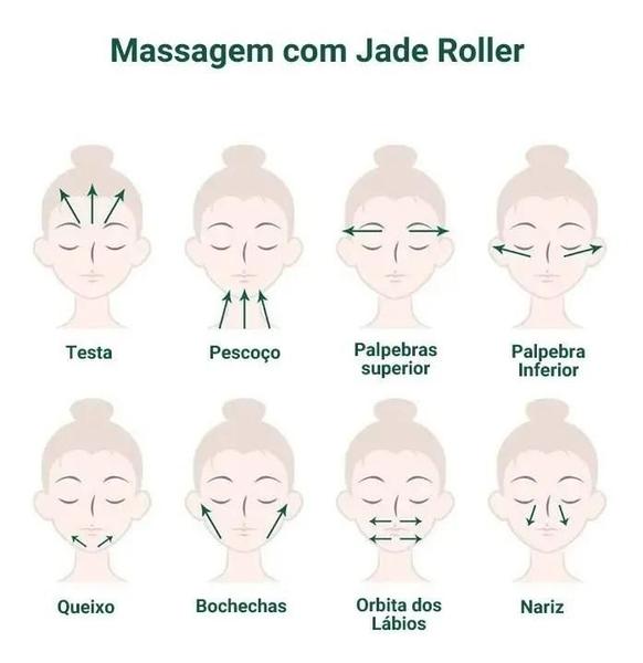 Imagem de Massageador facial natural, rolo de microagulha para massagem gua sha