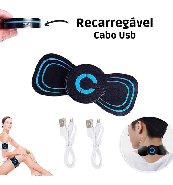 Imagem de Massageador muscular corporal portatil recarregavel pratico