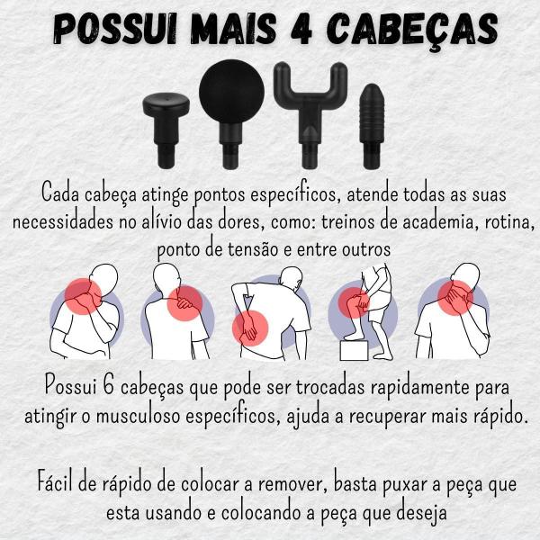 Imagem de Massageador Muscular Profissional Intensidade Ajustável