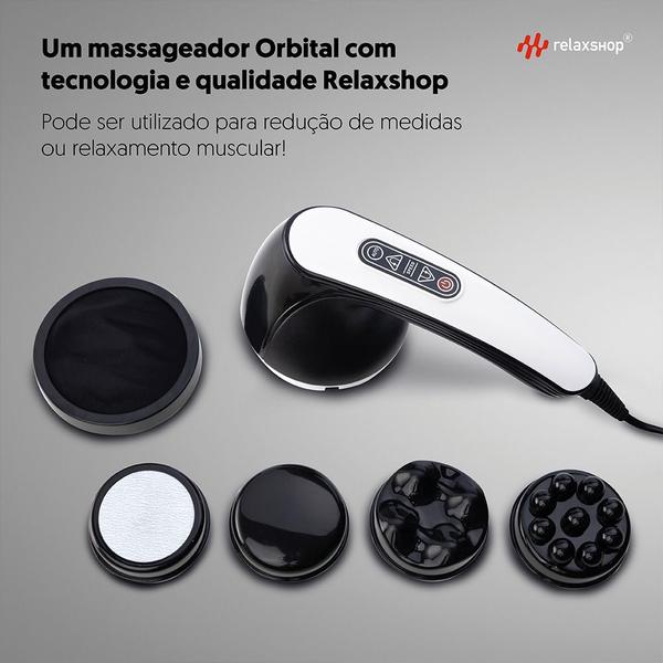 Imagem de Massageador Orbital Black Profissional Corporal Elétrico