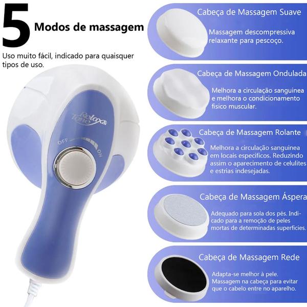 Imagem de Massageador Orbital Celulite Corporal Portatil Relax TONER BIVOLTV BRJ