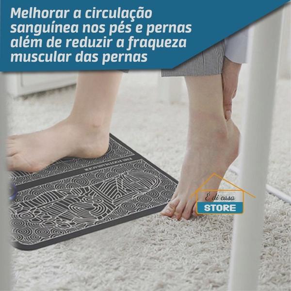 Imagem de Massageador Para Pés Pernas Ems Magnético Relaxante Pro TAPETE