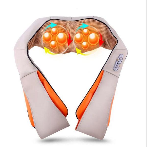 massageador para pescoço, costas, ombros e pernas. com calor, massagem de amassar profunda, e um design flexível leve - MASSAGER Imagem de massageador para pescoço, costas, ombros e pernas. com calor, massagem de amassar profunda, e um design flexível leve